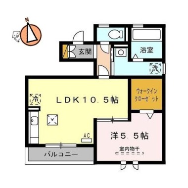 ロイヤルテラス 101の間取り図