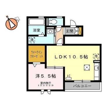 ロイヤルテラス 103の間取り図