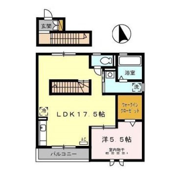 ロイヤルテラス 202の間取り図