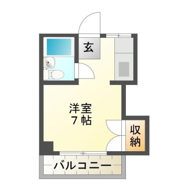 南昭和町 マンション 1R 303の間取り図