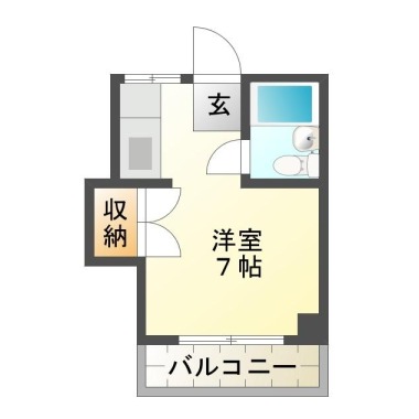 南昭和町 マンション 1R 305の間取り図