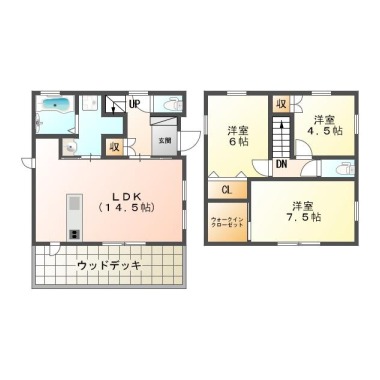 アークヴィレッジ住吉 Dの間取り図