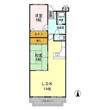 ハイツ高橋 305の間取り図