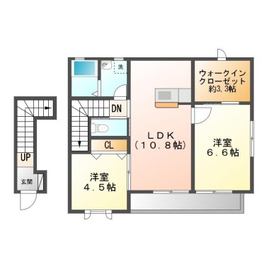 ガーデニアナナ B203の間取り図