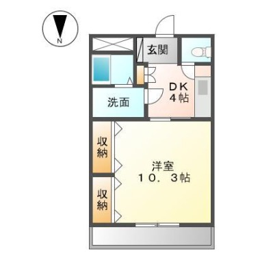 マ・メゾン吉野 203の間取り図