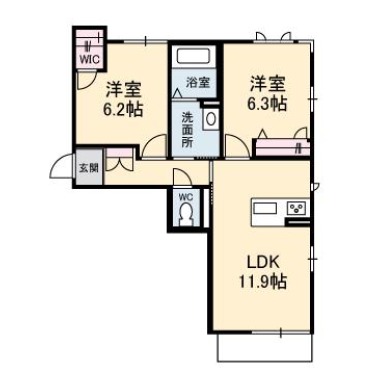 ベレオ名東 103の間取り図