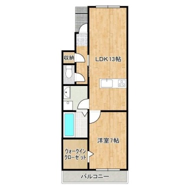 川内町大松 アパート 1LDK 103の間取り図