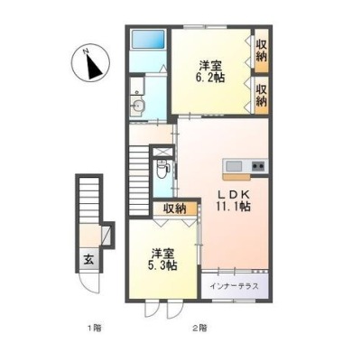 サンシャインテラスK 205の間取り図