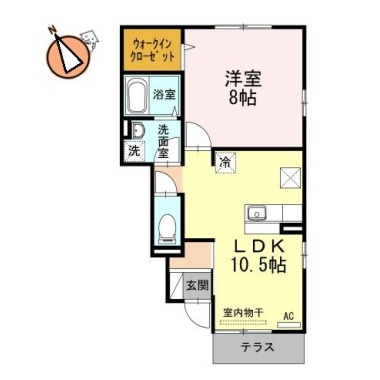 リッツコート 102の間取り図