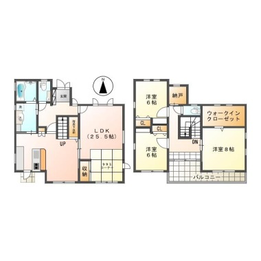 南昭和町1戸建て賃貸住宅 101の間取り図