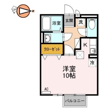 サンクレール沙羅 101の間取り図