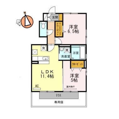 フルラージュ 101の間取り図