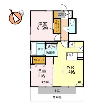 フルラージュ 103の間取り図