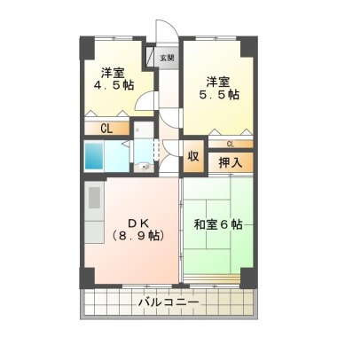 ハイム南風 202の間取り図