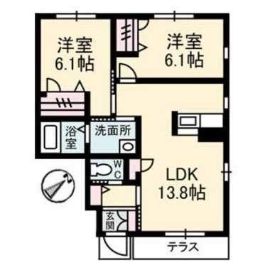 プロヌーブM 102の間取り図