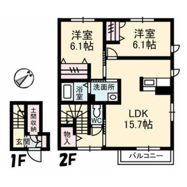 プロヌーブM 202の間取り図