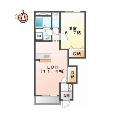 ペットピア春日 101の間取り図