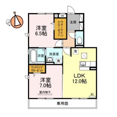 パルクセゾンI 103の間取り図