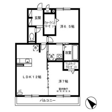 パルクセゾンI 202の間取り図