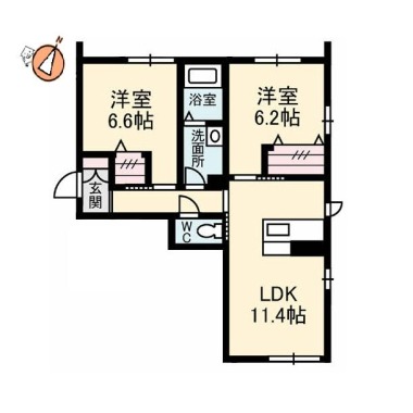 ローレルTAKU 101の間取り図