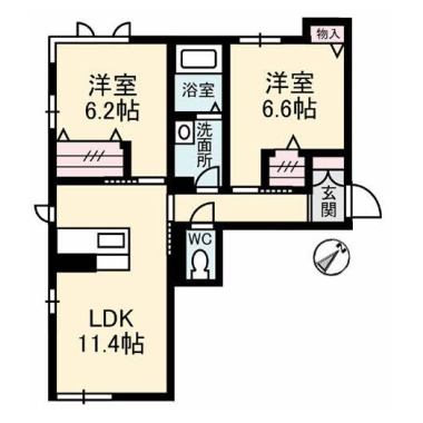 ローレルTAKU 103の間取り図