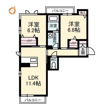 ローレルTAKU 303の間取り図