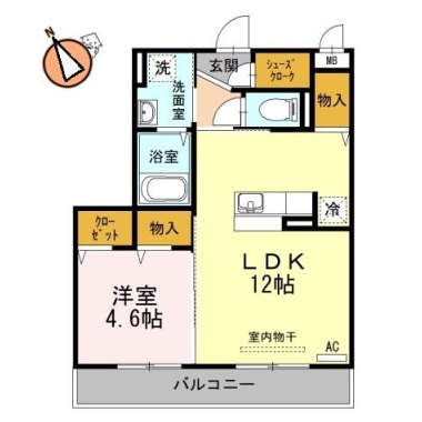 グランツ 103の間取り図