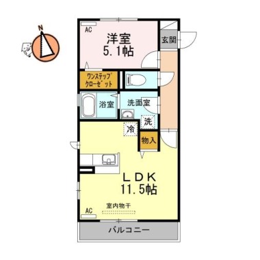 グランツ 207の間取り図