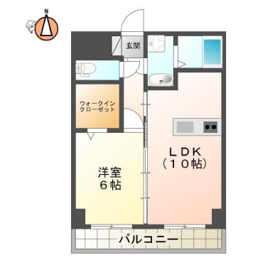 グランドパインドゥ 403の間取り図