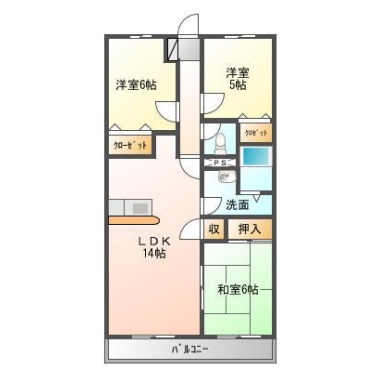 ベルティアネシス 302の間取り図