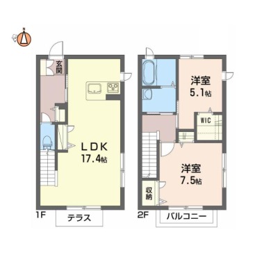 シャーメゾン庄町 101の間取り図