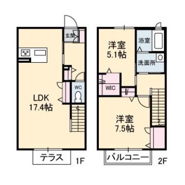 シャーメゾン庄町 102の間取り図