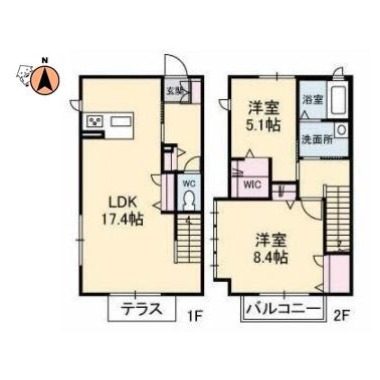 シャーメゾン庄町 103の間取り図