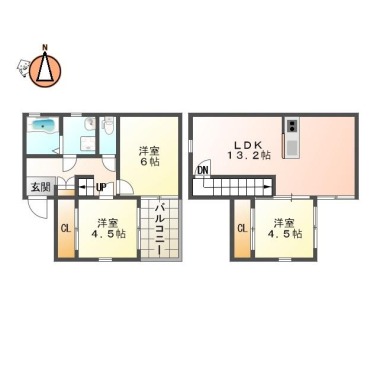 アヴァンセ参番館 Cの間取り図