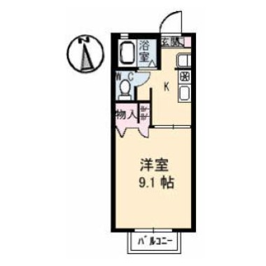 CASA安宅 C棟 211の間取り図