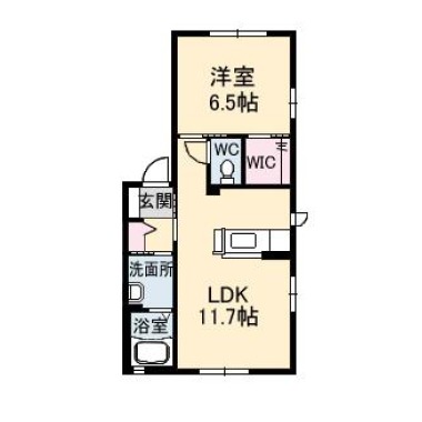 シャーメゾン本谷 A201の間取り図