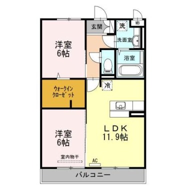 ブリエ ドゥ A棟 303の間取り図