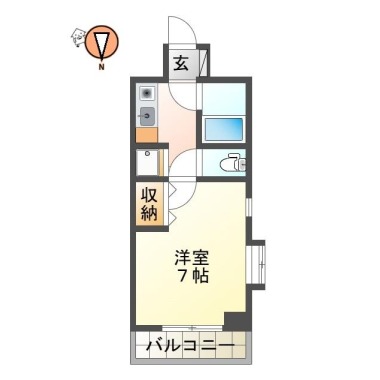 ダイアパレス佐古三番町 1104の間取り図