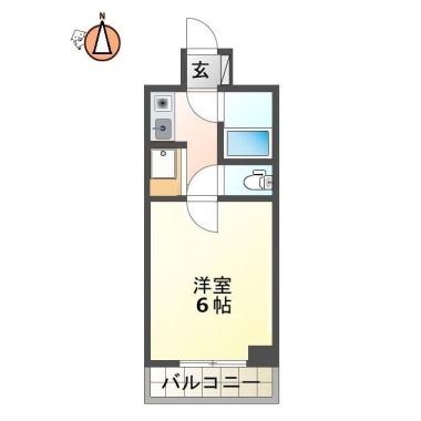 ダイアパレス佐古三番町 404の間取り図