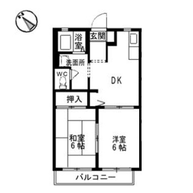 サンカーサ矢三 102の間取り図