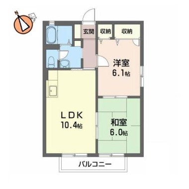 サンカーサ矢三 103の間取り図