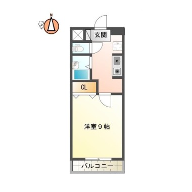スピカ末広 205の間取り図