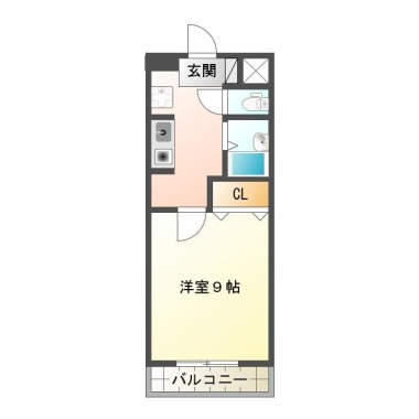 スピカ末広 301の間取り図