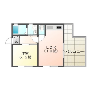 応神町応神産業団地 アパート 1LDK 3Fの間取り図