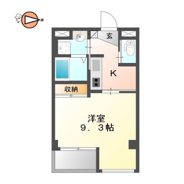 キアーズ II 603の間取り図