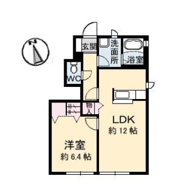 シャーメゾン大森 B棟 A102の間取り図