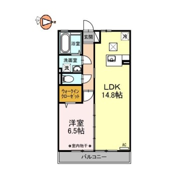 ウィルモア夷山 B102の間取り図