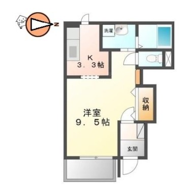 カネウロコ北矢三 101の間取り図