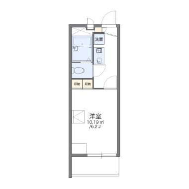 レオパレスコンフォート翠松 101の間取り図