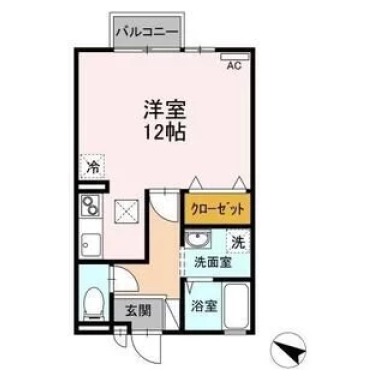 ジュネス吉岡 102の間取り図